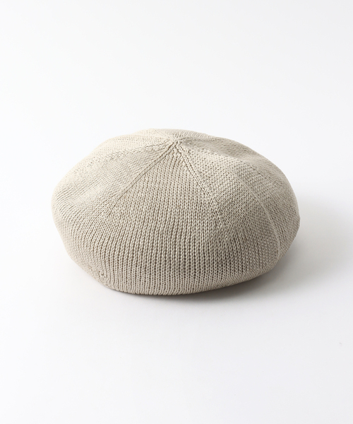 RACAL(ラカル)の「【RACAL / ラカル】 Cotton Kint Beret(ハンチング/ベレー帽・メンズ・ベージュ/ブラック/ネイビー・FREE)」の2枚目の写真