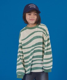 PAIRMANON STREET | 【PAIRMANON STREET】ヴィンテージ風 総柄 長袖 Tシャツ(Tシャツ/カットソー)