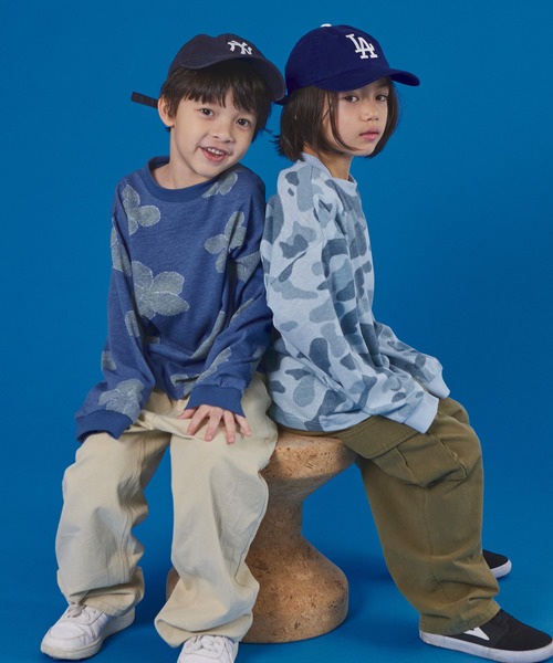 PAIRMANON STREET】ヴィンテージ風 総柄 長袖 Tシャツ（Tシャツ