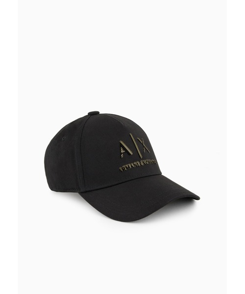 ARMANI EXCHANGE(アルマーニエクスチェンジ)の「【A|X アルマーニ エクスチェンジ】<オンライン限定>AXロゴ キャップ(キャップ・メンズ・ブラック・FREE)」の4枚目の写真