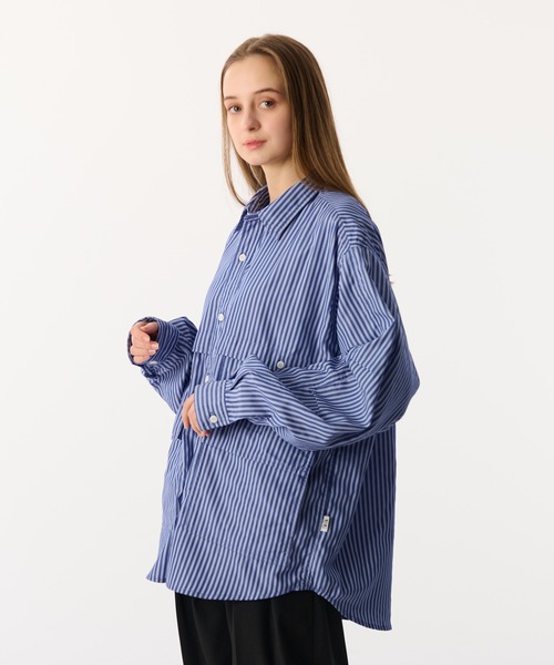 WETTEMPT(ウィテンプト)の「MULTI POCKET TUCK SHIRT/マルチポケットタックシャツ(シャツ/ブラウス・メンズ・オフホワイト/ブルー/サックスブルー/ダークグレー・LARGE/MEDIUM/SMALL)」の10枚目の写真