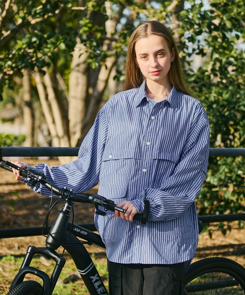 WETTEMPT(ウィテンプト)の「MULTI POCKET TUCK SHIRT/マルチポケットタックシャツ(シャツ/ブラウス・メンズ・オフホワイト/ブルー/サックスブルー/ダークグレー・LARGE/MEDIUM/SMALL)」の17枚目の写真