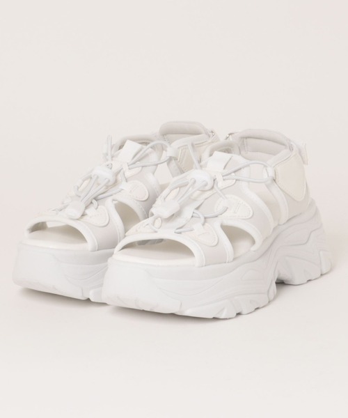 INGNI（イング）の「ボリュームレースUPスポサン（サンダル・レディース・オフホワイト/ブラック/ベージュ・M/L）」の15枚目の写真