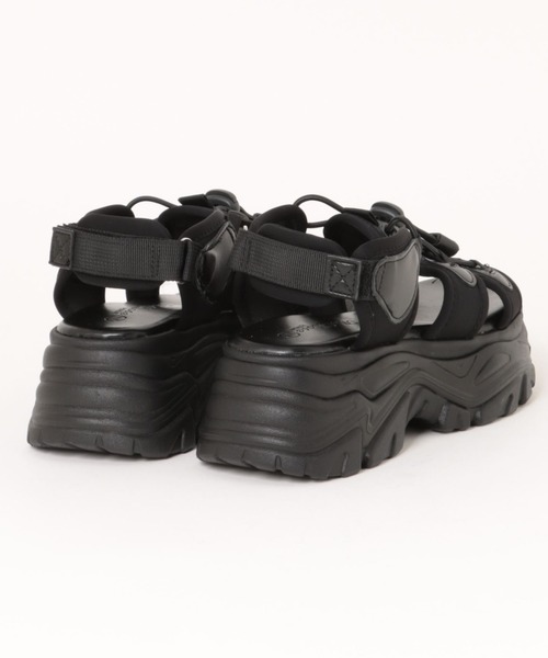 INGNI（イング）の「ボリュームレースUPスポサン（サンダル・レディース・オフホワイト/ブラック/ベージュ・M/L）」の18枚目の写真