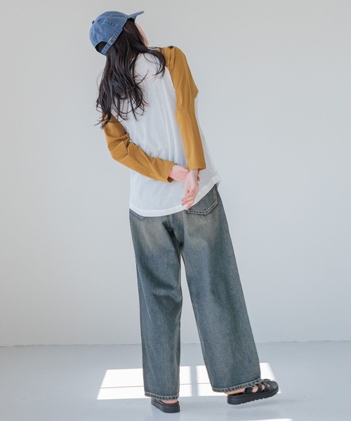 LOWRYS FARM(ローリーズファーム)の「シアーラグランTLS 111764(Tシャツ/カットソー・レディース・ブラウン/ブラック・FREE)」の5枚目の写真