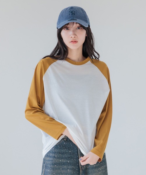 LOWRYS FARM(ローリーズファーム)の「シアーラグランTLS 111764(Tシャツ/カットソー・レディース・ブラウン/ブラック・FREE)」の7枚目の写真