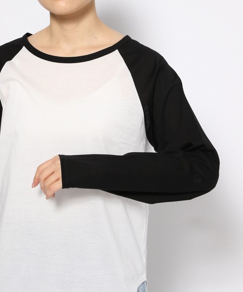 LOWRYS FARM(ローリーズファーム)の「シアーラグランTLS 111764(Tシャツ/カットソー・レディース・ブラウン/ブラック・FREE)」の14枚目の写真