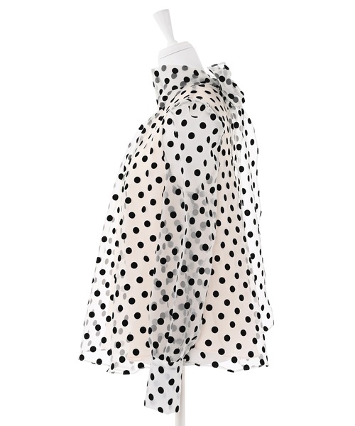 Narcissus（ナルシス）の「【Narcissus】ドットリボンブラウス（シャツ/ブラウス・レディース・ブラック/ホワイト・FREE）」の8枚目の写真