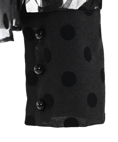 Narcissus（ナルシス）の「【Narcissus】ドットリボンブラウス（シャツ/ブラウス・レディース・ブラック/ホワイト・FREE）」の15枚目の写真