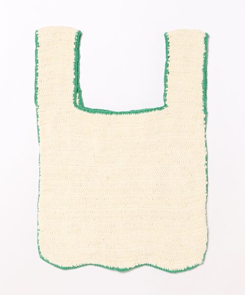 ACCOMMODE（アコモデ）の「クロシェモチーフサブバッグ（エコバッグ/サブバッグ・レディース・ホワイト・FREE）」の6枚目の写真