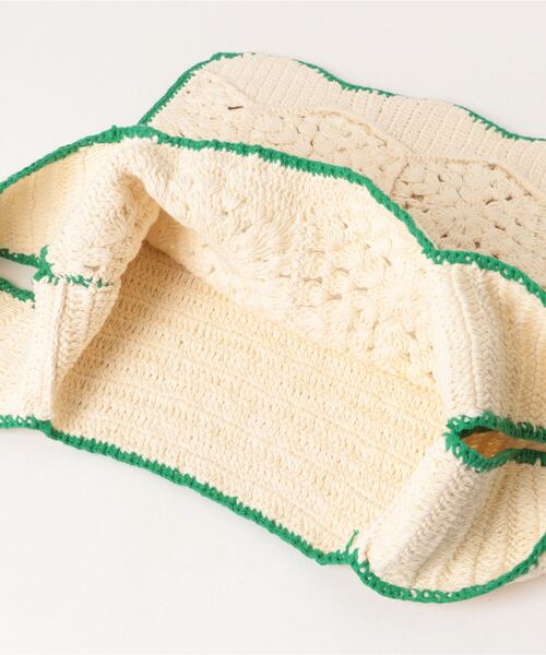 ACCOMMODE（アコモデ）の「クロシェモチーフサブバッグ（エコバッグ/サブバッグ・レディース・ホワイト・FREE）」の4枚目の写真