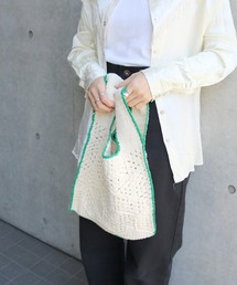 ACCOMMODE（アコモデ）の「クロシェモチーフサブバッグ（エコバッグ/サブバッグ）」