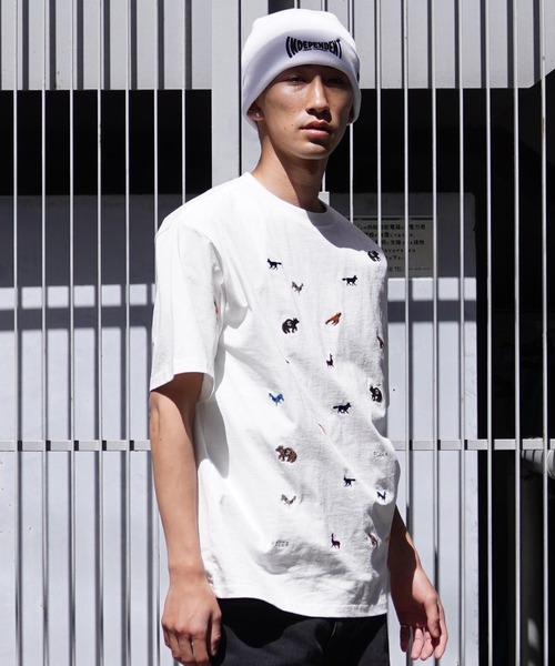 POLeR(ポーラー)の「POLER/ポーラー 半袖Tee 刺繍 オーバーサイズ USAコットン 241MCV0140/241MCV0141/241MCV0142/241MCV0143(Tシャツ/カットソー・メンズ・ホワイト系その他2/ホワイト系その他/ネイビー/ブラック・M/L/XL)」の22枚目の写真