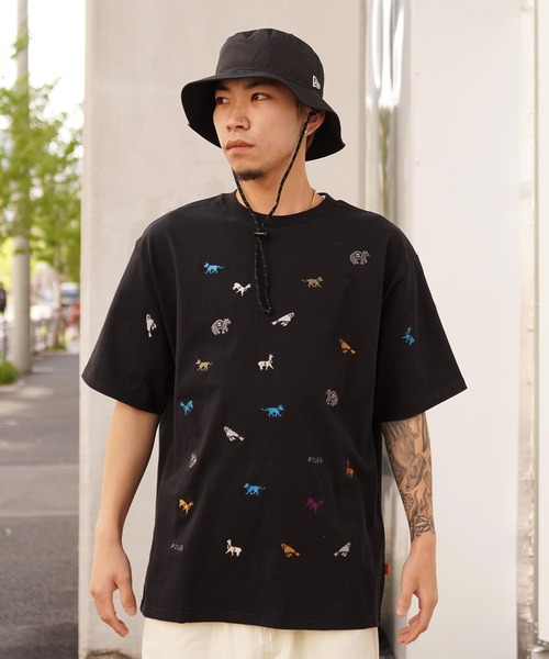 POLeR(ポーラー)の「POLER/ポーラー 半袖Tee 刺繍 オーバーサイズ USAコットン 241MCV0140/241MCV0141/241MCV0142/241MCV0143(Tシャツ/カットソー・メンズ・ホワイト系その他2/ホワイト系その他/ネイビー/ブラック・M/L/XL)」の14枚目の写真