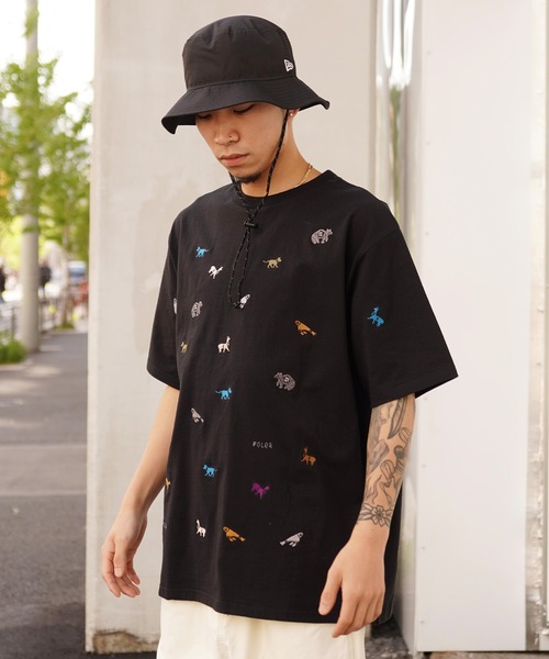 POLeR(ポーラー)の「POLER/ポーラー 半袖Tee 刺繍 オーバーサイズ USAコットン 241MCV0140/241MCV0141/241MCV0142/241MCV0143(Tシャツ/カットソー・メンズ・ホワイト系その他2/ホワイト系その他/ネイビー/ブラック・M/L/XL)」の15枚目の写真