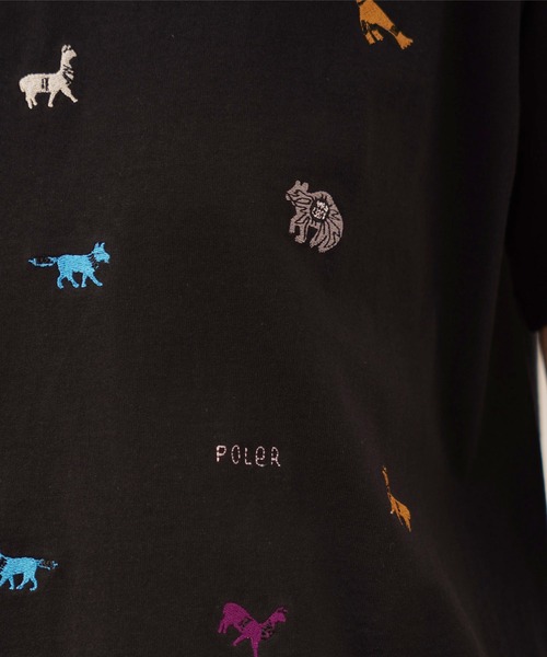 POLeR(ポーラー)の「POLER/ポーラー 半袖Tee 刺繍 オーバーサイズ USAコットン 241MCV0140/241MCV0141/241MCV0142/241MCV0143(Tシャツ/カットソー・メンズ・ホワイト系その他2/ホワイト系その他/ネイビー/ブラック・M/L/XL)」の19枚目の写真