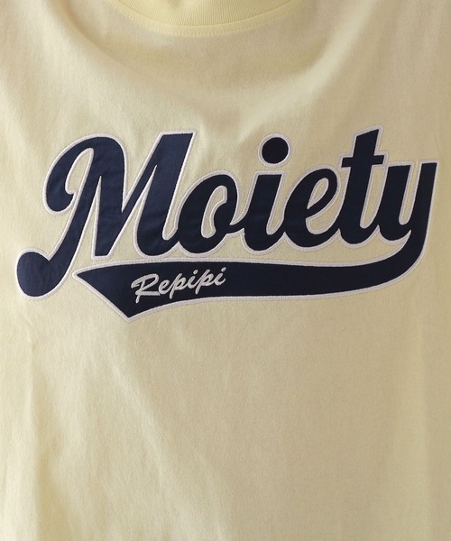 repipi armario（レピピ アルマリオ）の「シャララサテンワッペンT（Tシャツ/カットソー・キッズ・グレー/イエロー/グリーン/ホワイト/ピンク/ブラック/ブルー/ピンク系その他/スミクロ/サックスブルー/ホワイト系その他・SMALL/LARGE/MEDIUM）」の14枚目の写真