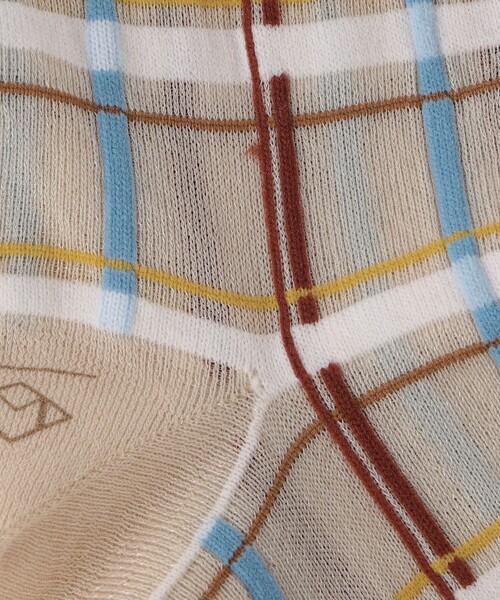 Steven Alan（スティーブンアラン）の「＜MARCOMONDE＞CHECK PATTERN SOCKS/ソックス（ソックス/靴下・レディース・ベージュ/ライトブルー/ライラック・FREE）」の5枚目の写真