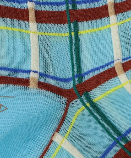Steven Alan（スティーブンアラン）の「＜MARCOMONDE＞CHECK PATTERN SOCKS/ソックス（ソックス/靴下・レディース・ベージュ/ライトブルー/ライラック・FREE）」の7枚目の写真