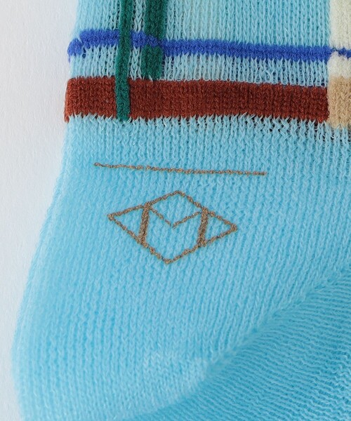 Steven Alan（スティーブンアラン）の「＜MARCOMONDE＞CHECK PATTERN SOCKS/ソックス（ソックス/靴下・レディース・ベージュ/ライトブルー/ライラック・FREE）」の8枚目の写真