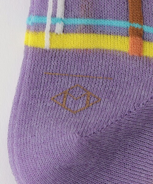 Steven Alan（スティーブンアラン）の「＜MARCOMONDE＞CHECK PATTERN SOCKS/ソックス（ソックス/靴下・レディース・ベージュ/ライトブルー/ライラック・FREE）」の10枚目の写真