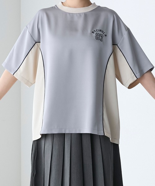 forksy.】配色ラインナンバリングゲームTシャツ forksy.│MONO
