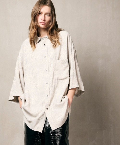 プライムオーバーレギュラーカラーショートスリーブシャツコート MAISON SPECIAL（メゾンスペシャル）の「《UNISEX》【LIMITED