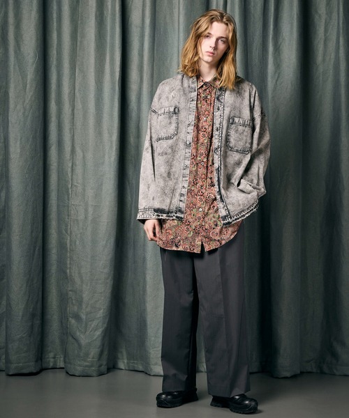 MAISON SPECIAL(メゾンスペシャル)の「《UNISEX》【LIMITED EDITION】Prime-Over Short Sleeve Shirt Coat/プライムオーバーショートスリーブシャツコート【MAISON SPECIAL/メゾンスペシャル】(シャツ/ブラウス・メンズ・オフホワイト/ダークブラック/チャコールグレー/ブルー/ブラック/ホワイト/ライトグレー/テラコッタ/ライトグリーン/パープル・1/2)」の20枚目の写真