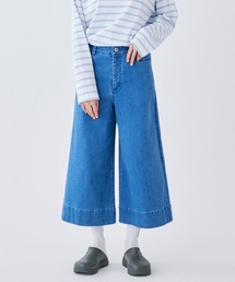 ストレッチワイドバギーデニムパンツ
