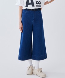 ストレッチワイドバギーデニムパンツ