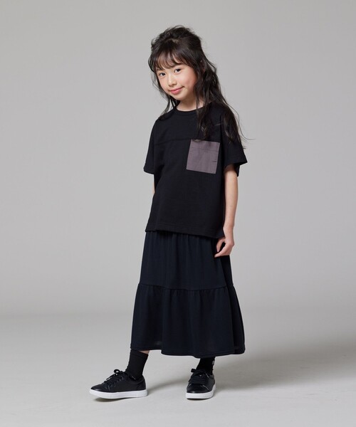 COMME CA ISM（コムサイズム）の「速乾 胸ポケット バックロゴ 半袖Tシャツ（Tシャツ/カットソー・キッズ・アイボリー/ブラック/ラベンダー・100cm/110cm/120cm/130cm/140cm/150cm）」の14枚目の写真