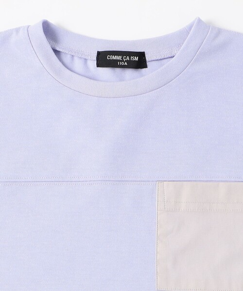 COMME CA ISM（コムサイズム）の「速乾 胸ポケット バックロゴ 半袖Tシャツ（Tシャツ/カットソー・キッズ・アイボリー/ブラック/ラベンダー・100cm/110cm/120cm/130cm/140cm/150cm）」の8枚目の写真