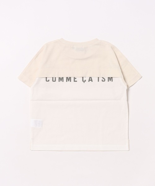 COMME CA ISM（コムサイズム）の「速乾 胸ポケット バックロゴ 半袖Tシャツ（Tシャツ/カットソー・キッズ・アイボリー/ブラック/ラベンダー・100cm/110cm/120cm/130cm/140cm/150cm）」の4枚目の写真