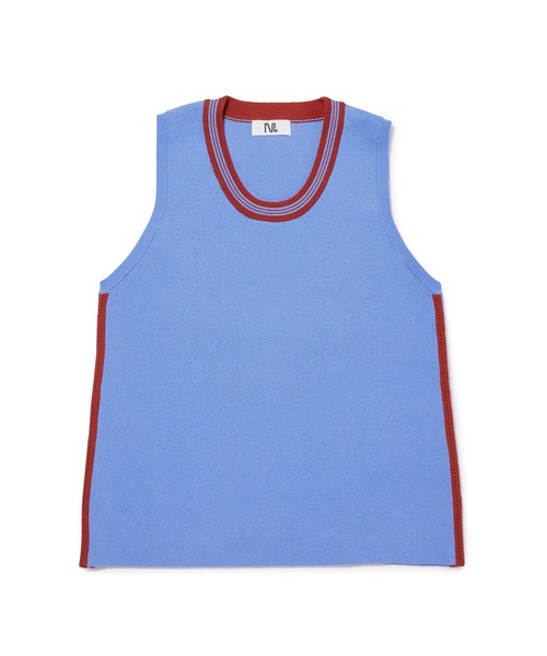 M TO R（ムウトアール）の「［TOPS］SPORTY LINE NO-SLEEVE TOPS（ニット/セーター・レディース・ブラック/サックスブルー・40/38/42）」の12枚目の写真