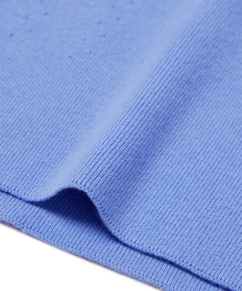 M TO R（ムウトアール）の「［TOPS］SPORTY LINE NO-SLEEVE TOPS（ニット/セーター・レディース・ブラック/サックスブルー・40/38/42）」の17枚目の写真