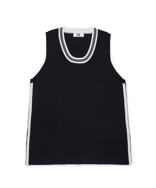 M TO R（ムウトアール）の「［TOPS］SPORTY LINE NO-SLEEVE TOPS（ニット/セーター・レディース・ブラック/サックスブルー・40/38/42）」の19枚目の写真