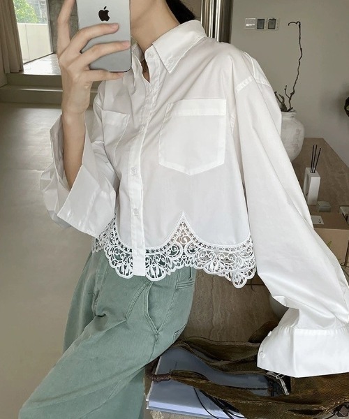クロップドシャツアンサンブルアルページュストーリー 2WAY SHEER LINEN SHIRT │【公式通販】Arpege story