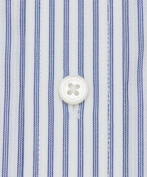 TOKYO SHIRTS（トウキョウシャツ）の「形態安定ノーアイロン ボタンダウン 半袖ビジネスワイシャツ（ビジネスシャツ・メンズ・ブルー・首回り43cm/首回り41cm/首回り39cm/首回り37cm/首回り42cm）」の6枚目の写真