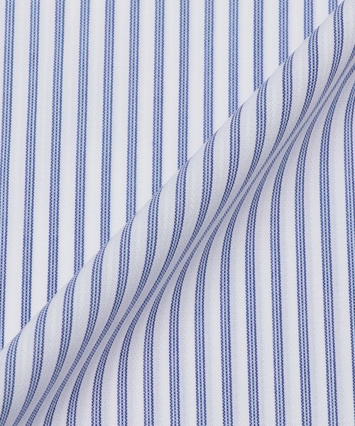 TOKYO SHIRTS（トウキョウシャツ）の「形態安定ノーアイロン ボタンダウン 半袖ビジネスワイシャツ（ビジネスシャツ・メンズ・ブルー・首回り43cm/首回り41cm/首回り39cm/首回り37cm/首回り42cm）」の7枚目の写真