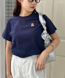 one after another NICE CLAUP | 【teddy bear コラボ商品】くまちゃん刺しゅうTee(Tシャツ/カットソー)