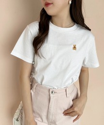 【teddy bear コラボ商品】くまちゃん刺しゅうTee