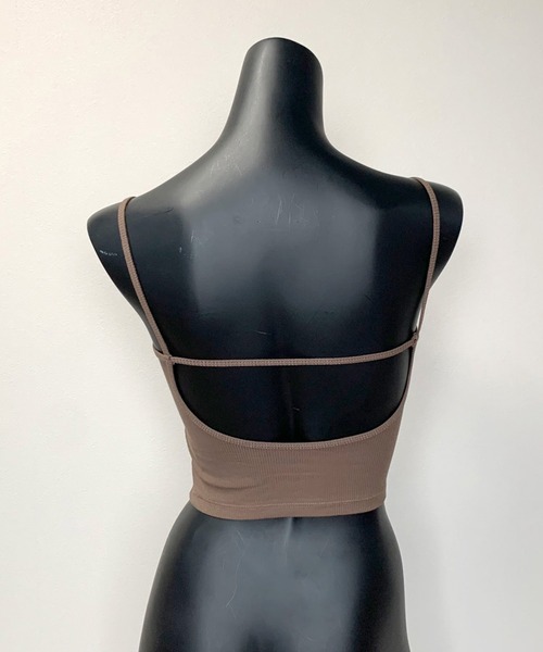 non-hedge（ノンヘッジ）の「前ボタンバックオープンキャミソール（キャミソール・レディース・ブラック/オフホワイト/チャコールグレー/ブラウン・FREE）」の13枚目の写真