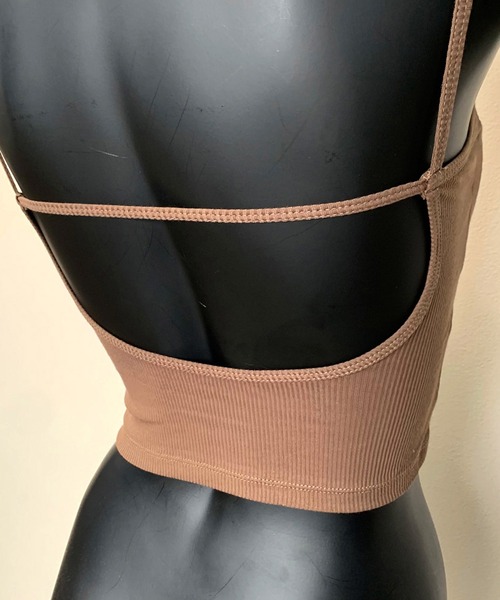 non-hedge（ノンヘッジ）の「前ボタンバックオープンキャミソール（キャミソール・レディース・ブラック/オフホワイト/チャコールグレー/ブラウン・FREE）」の11枚目の写真