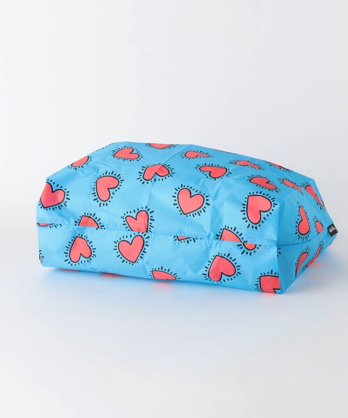 BAGGU（バグー）の「＜BAGGU＞STANDARD Keith Haring / エコバッグ / サブバッグ（エコバッグ/サブバッグ・キッズ・ターコイズブルー/ピンク/ライム・FREE）」の8枚目の写真