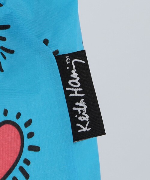 BAGGU（バグー）の「＜BAGGU＞STANDARD Keith Haring / エコバッグ / サブバッグ（エコバッグ/サブバッグ・キッズ・ターコイズブルー/ピンク/ライム・FREE）」の10枚目の写真
