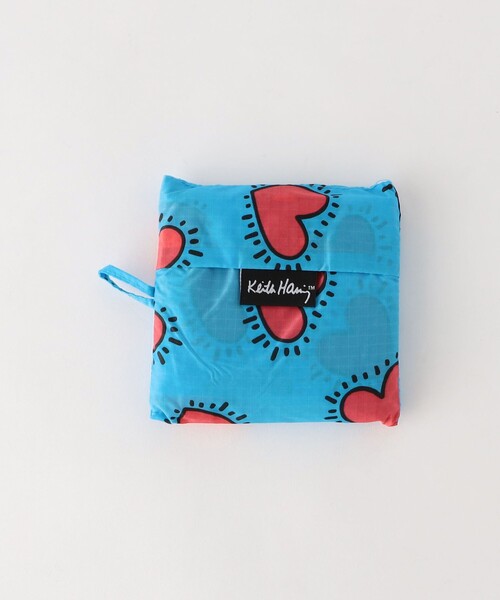 BAGGU（バグー）の「＜BAGGU＞STANDARD Keith Haring / エコバッグ / サブバッグ（エコバッグ/サブバッグ・キッズ・ターコイズブルー/ピンク/ライム・FREE）」の12枚目の写真