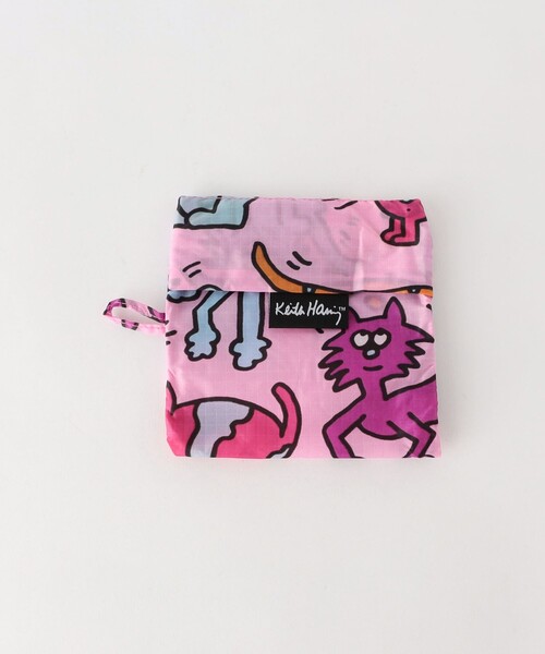 BAGGU（バグー）の「＜BAGGU＞STANDARD Keith Haring / エコバッグ / サブバッグ（エコバッグ/サブバッグ・キッズ・ターコイズブルー/ピンク/ライム・FREE）」の17枚目の写真