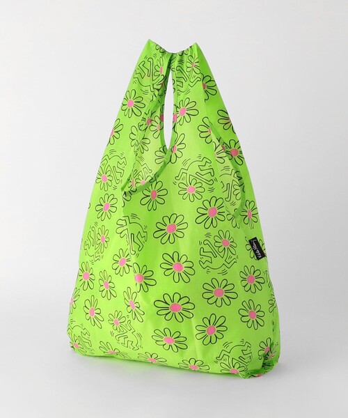 BAGGU（バグー）の「＜BAGGU＞STANDARD Keith Haring / エコバッグ / サブバッグ（エコバッグ/サブバッグ・キッズ・ターコイズブルー/ピンク/ライム・FREE）」の18枚目の写真