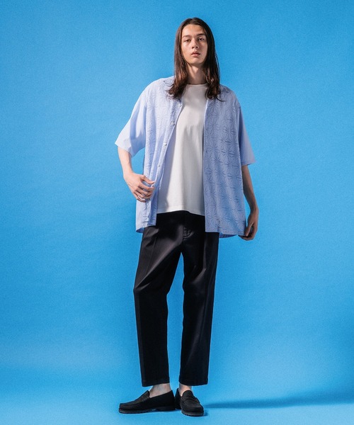 ADAM ET ROPE'(アダムエロペ)の「【接触冷感】スタンダード Tシャツ / ロングシーズン着用可能(Tシャツ/カットソー・メンズ・ブラック/ホワイト/ネイビー・L/M)」の6枚目の写真