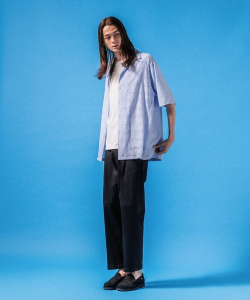 ADAM ET ROPE'(アダムエロペ)の「【接触冷感】スタンダード Tシャツ / ロングシーズン着用可能(Tシャツ/カットソー・メンズ・ブラック/ホワイト/ネイビー・L/M)」の9枚目の写真